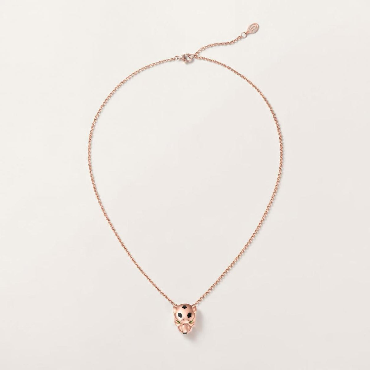 Cartier Panthère de Cartier Pendant Onyx Tsavorite Garnets 18K Rose Gold