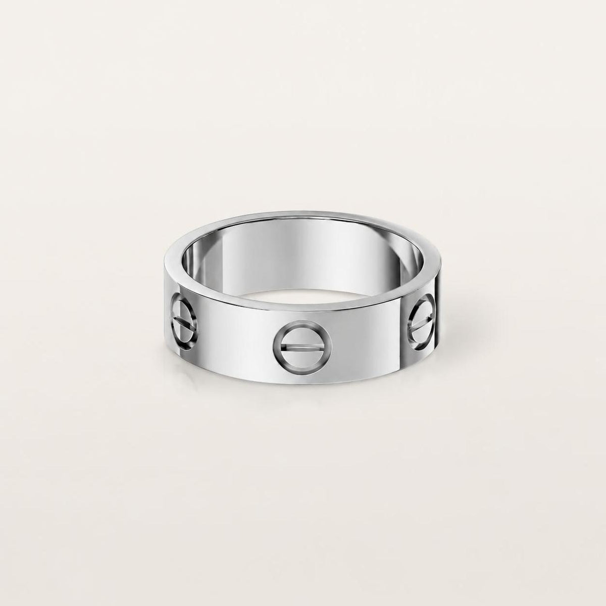 Cartier Love Ring Classic Model 18K White Gold