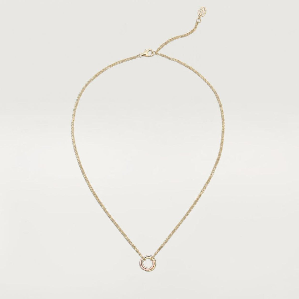 Cartier Trinity Pendant Mini Model 18K White, Yellow & Rose Gold