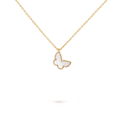Van Cleef & Arpels Pendentif papillon Sweet Alhambra nacre or jaune 18 carats