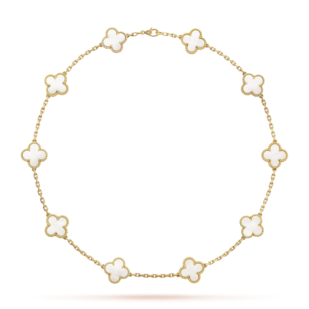 Van Cleef & Arpels Collar Vintage Alhambra 10 Motivos Nácar Oro amarillo de 18 quilates