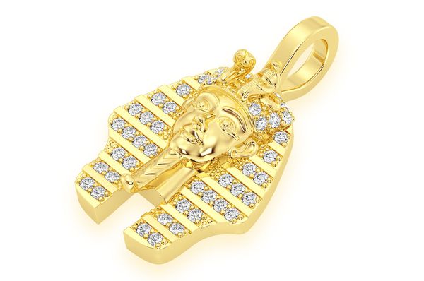 Pendentif diamant Pharaon 0,20 ct en or massif 14 carats