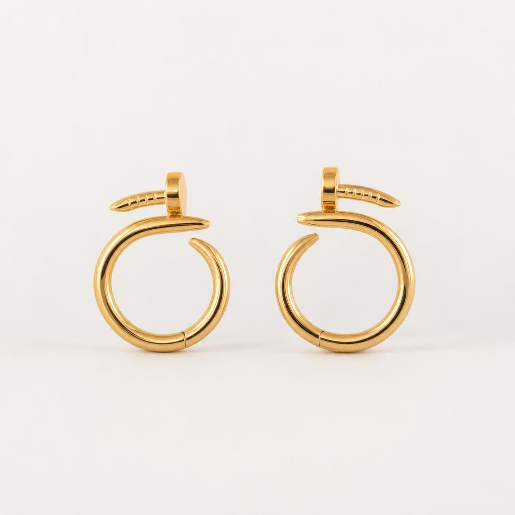 Cartier Juste Un Clou small hoop earrings 18ct yellow gold — Erkals