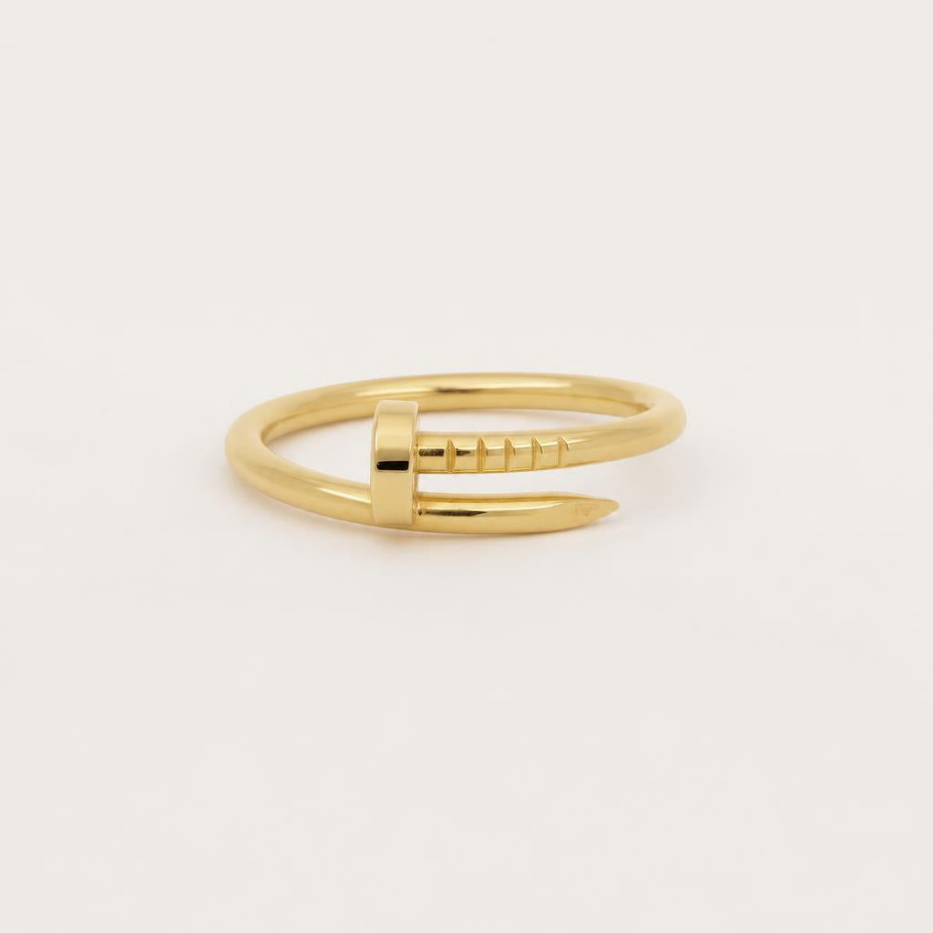 Cartier Juste Un Clou ring small 18ct yellow gold nail design — Erkals