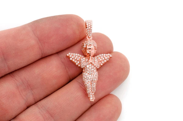 Erkals Jewellers Angel Pendant 18K Gold Diamond 1.15ctw