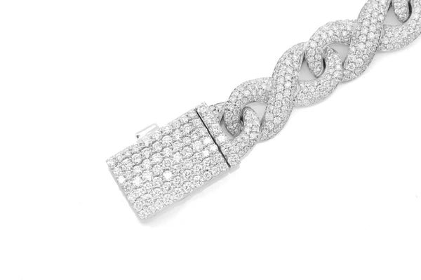 Erkals Jewellers Infinity Link Diamond Bracelet 18K Gold 7.00ctw