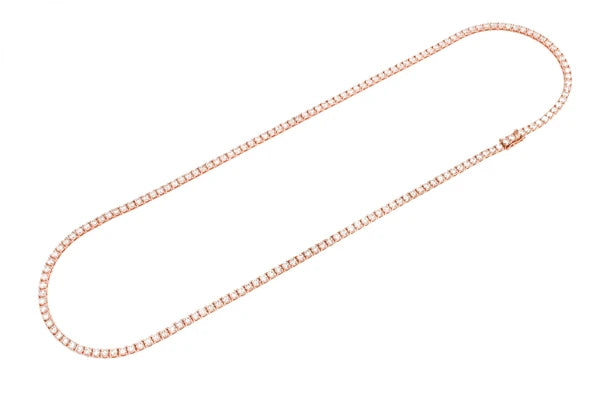 Erkals Jewellers 15pt Prong Set Tennis Necklace 18K Gold 22.00ctw