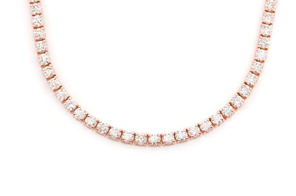 Erkals Jewellers 15pt Prong Set Tennis Necklace 18K Gold 22.00ctw