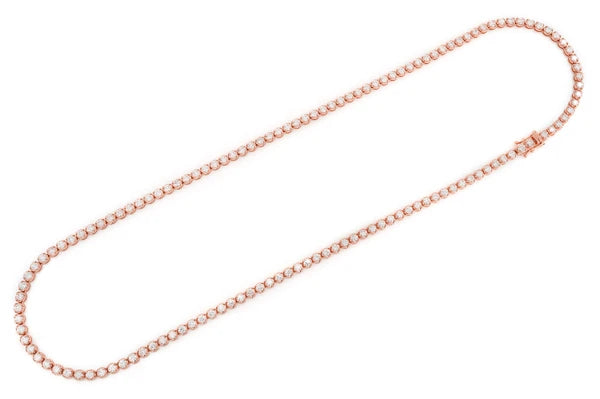 Erkals Jewellers 10pt Crown Set Diamond Tennis Necklace 18K Gold 12.50ctw