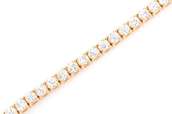 Erkals Jewellers 8pt Prong Set Diamond Tennis Bracelet 18K Gold 6.00ctw