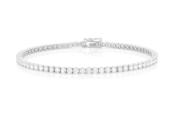 Erkals Jewellers 8pt Prong Set Diamond Tennis Bracelet 18K Gold 6.00ctw