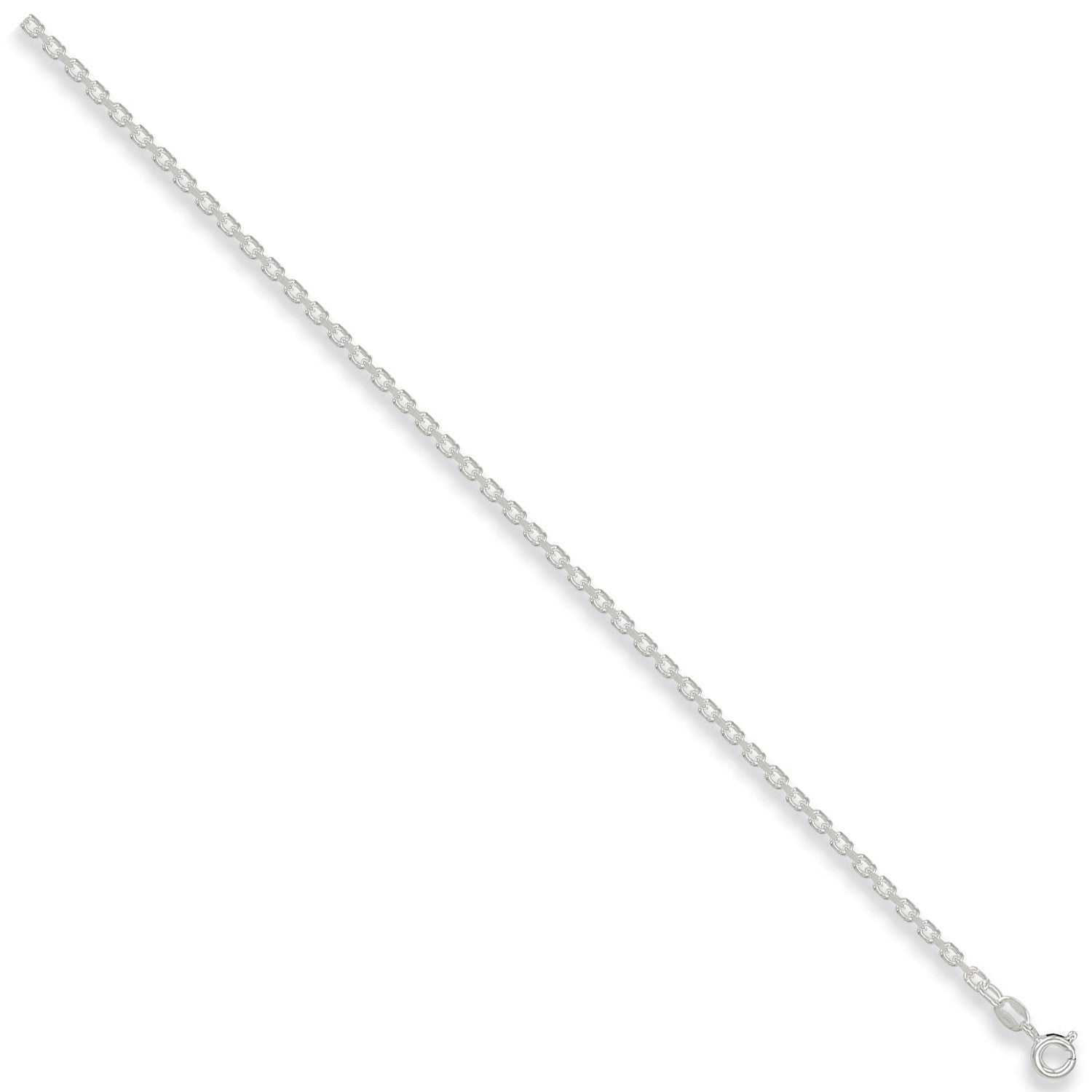 Silver 2.7mm Diamond Cut Belcher Chain