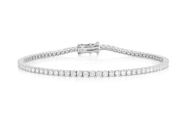 Erkals Jewellers 6pt Prong Set Diamond Tennis Bracelet 18K Gold 4.60ctw