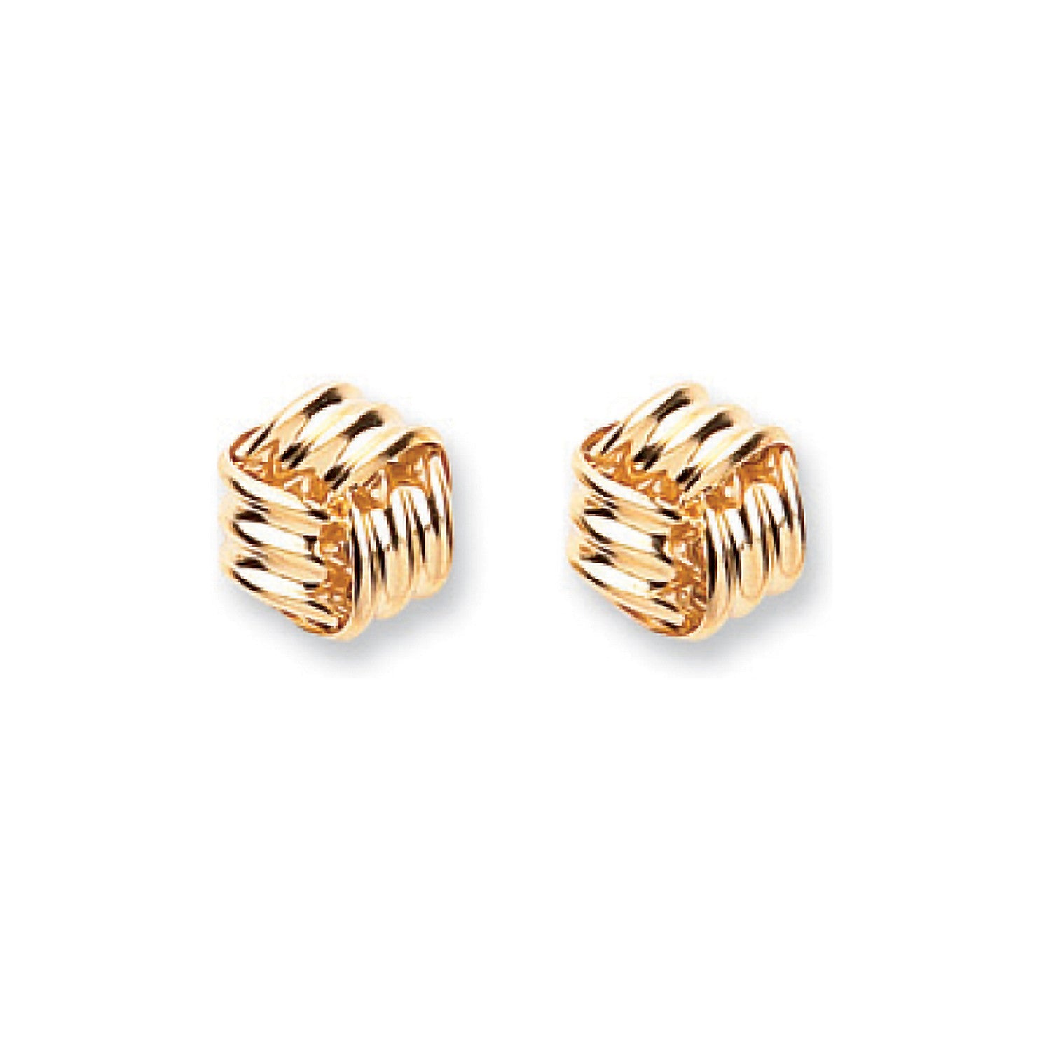 9ct Y/G Fancy Knot Studs