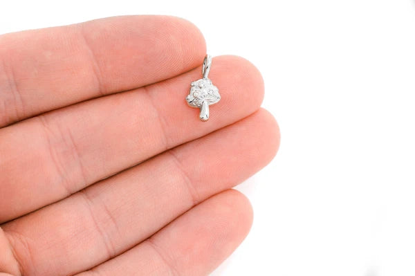 Erkals Jewellers Mushroom Pendant 18K Gold Diamond 0.02ct