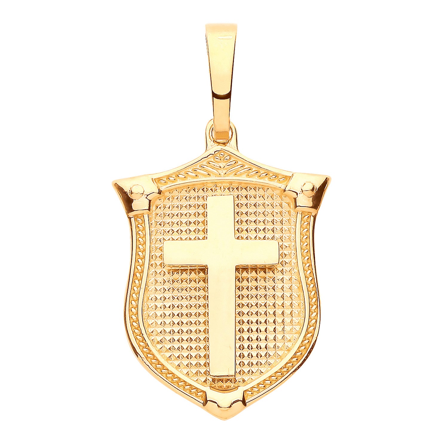 Y/G Cross Shield Pendant
