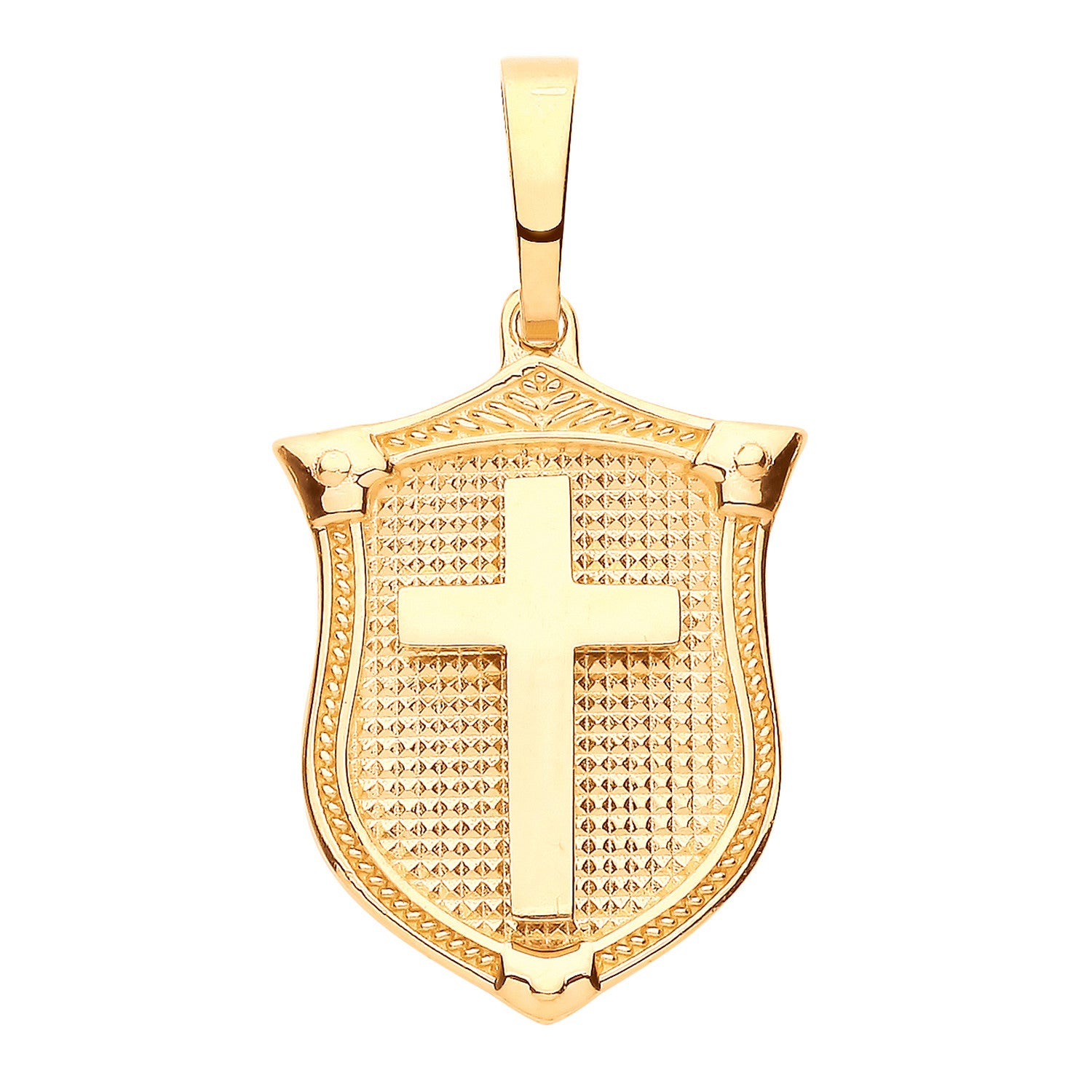 Y/G Cross Shield Pendant