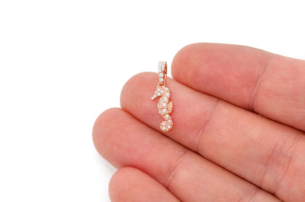Erkals Jewellers Seahorse Pendant 18K Gold Diamond 0.15ctw