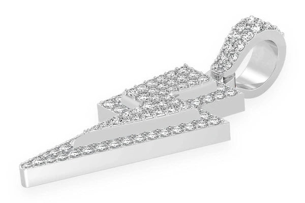 Erkals Jewellers Lightning Bolt Diamond Pendant 18K Gold 1.25ctw