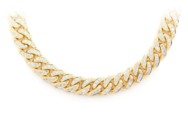Erkals Jewellers Miami Cuban Link Necklace 8mm 18K Gold 9.00ctw
