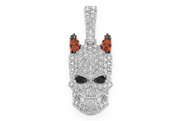 Erkals Jewellers Horned Skull Pendant 18K Gold Diamond 0.65ctw