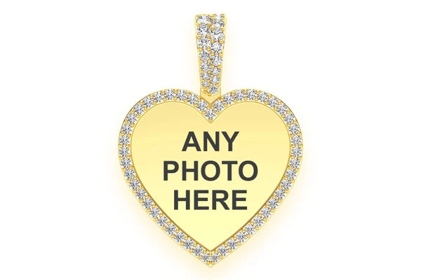 Erkals Jewellers Heart Picture Pendant 18K Gold Diamond 0.40ctw