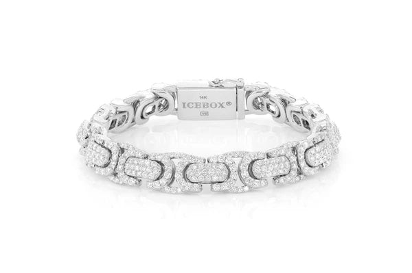 Erkals Jewellers Byzantine Link Diamond Bracelet 18K Gold 10.00ctw
