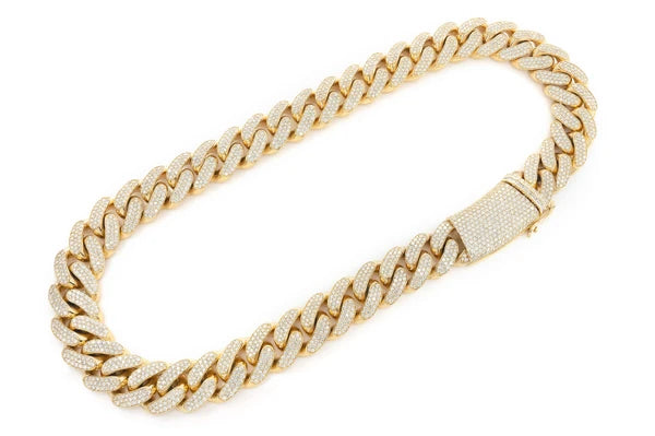 Erkals Jewellers 20mm Miami Cuban Link Diamond Necklace 18K Gold 41.00ctw