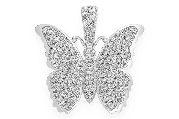 Erkals Jewellers Butterfly Pendant 18K Gold Diamond 2.25ctw