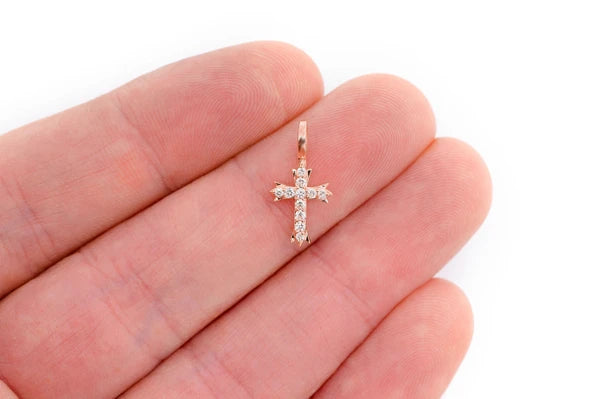 Erkals Jewellers Triple Point Cross Pendant 18K Gold