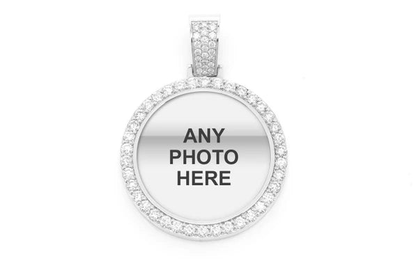 Erkals Jewellers Picture Memory Pendant 18K Gold Diamond 3.50ctw