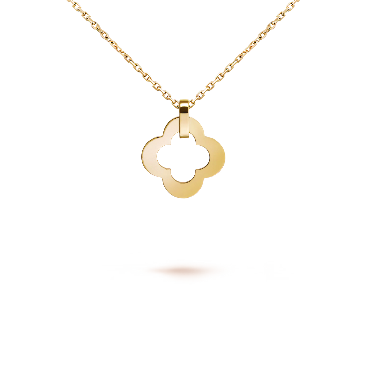 Van Cleef & Arpels Byzantine Alhambra Large Model Pendant 18K Yellow Gold