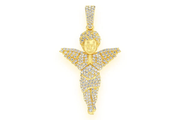 Erkals Jewellers Angel Pendant 18K Gold Diamond 1.15ctw
