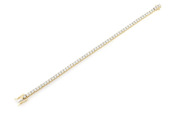 Erkals Jewellers 2pt Miracle Set Diamond Tennis Bracelet 18K Gold 1.25ctw