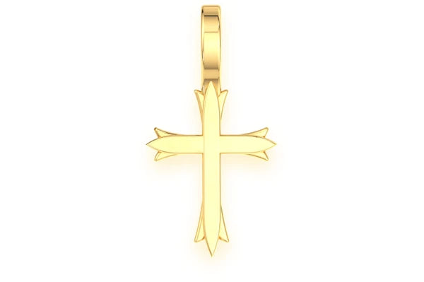Erkals Jewellers Triple Point Cross Pendant 18K Gold