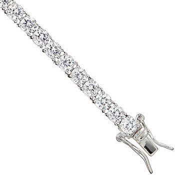 Silver 4.2mm Cz Tennis Baby 6" Bracelet