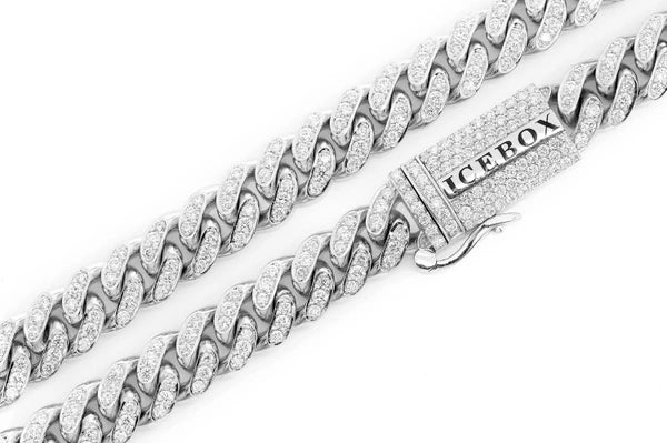 Erkals Jewellers Miami Cuban Link Necklace 8mm 18K Gold 9.00ctw