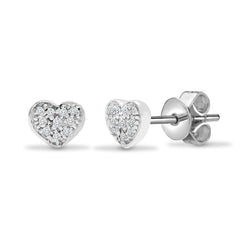 18ct White Gold Natural Diamond Earrings