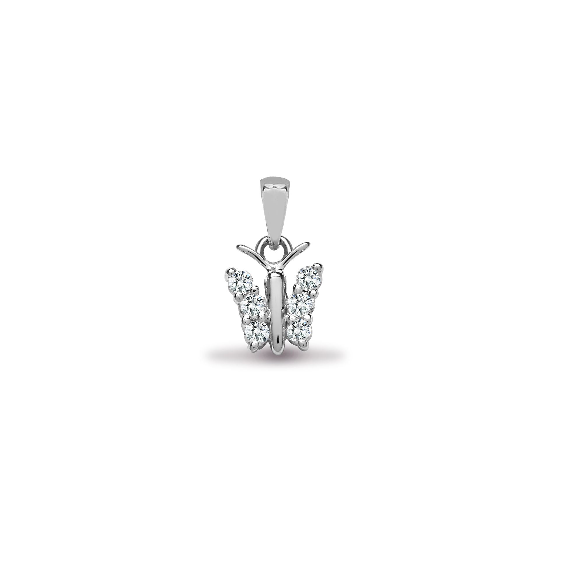 18P077 | 18ct White Gold Natural Diamond Pendant