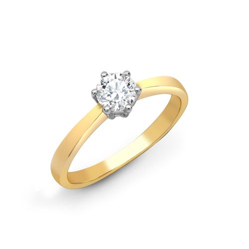 18R306-200-GSI1 | 18ct Yellow Gold 2.00ct Solitaire Natural Diamond Ring