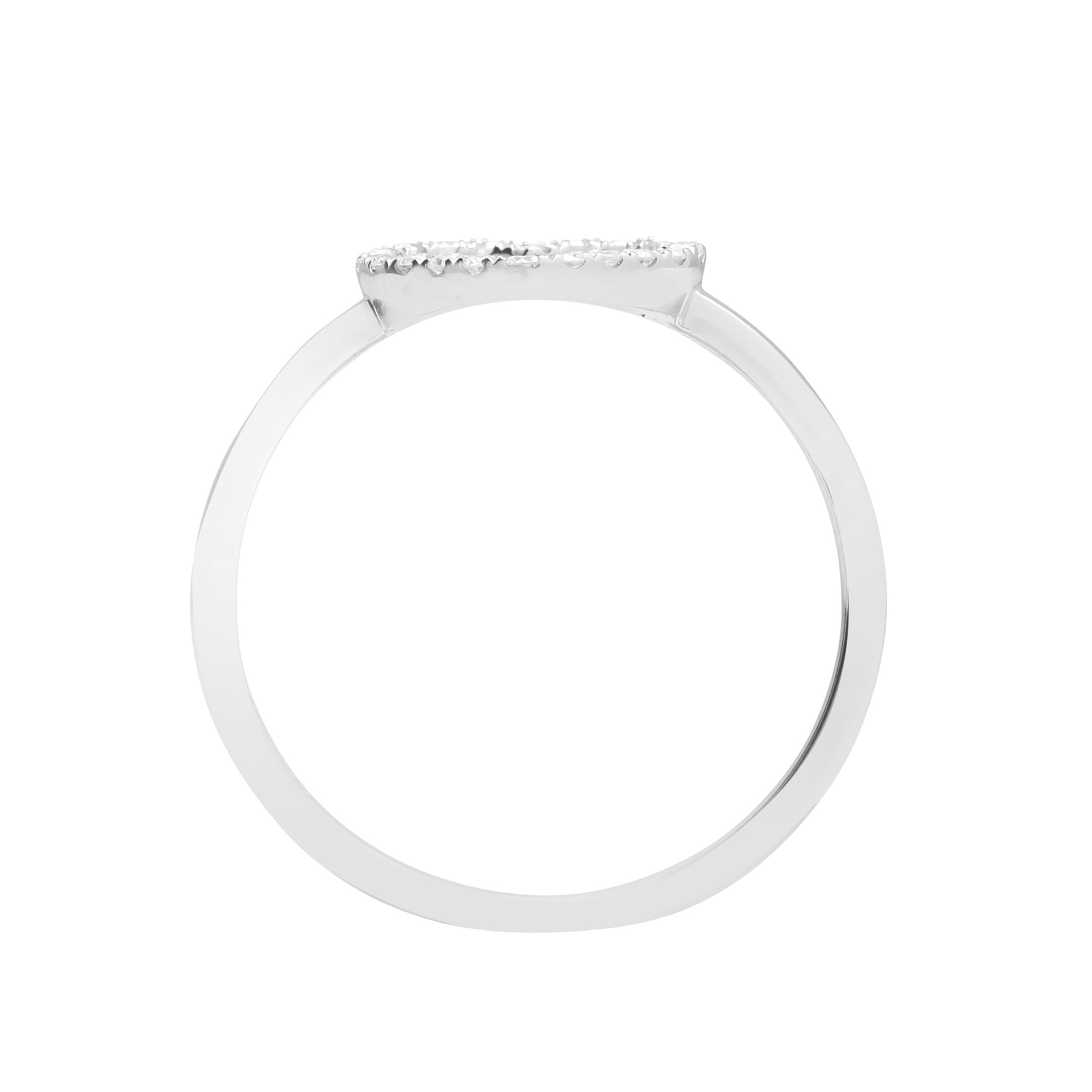 18R797 | 18ct White 0.14ct Natural Diamond Heart Ring
