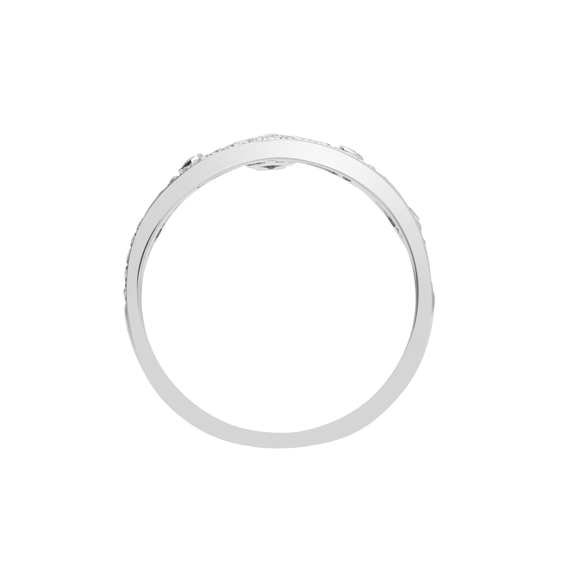 18R815 | 18ct White 0.24ct Natural Diamond Crown Ring