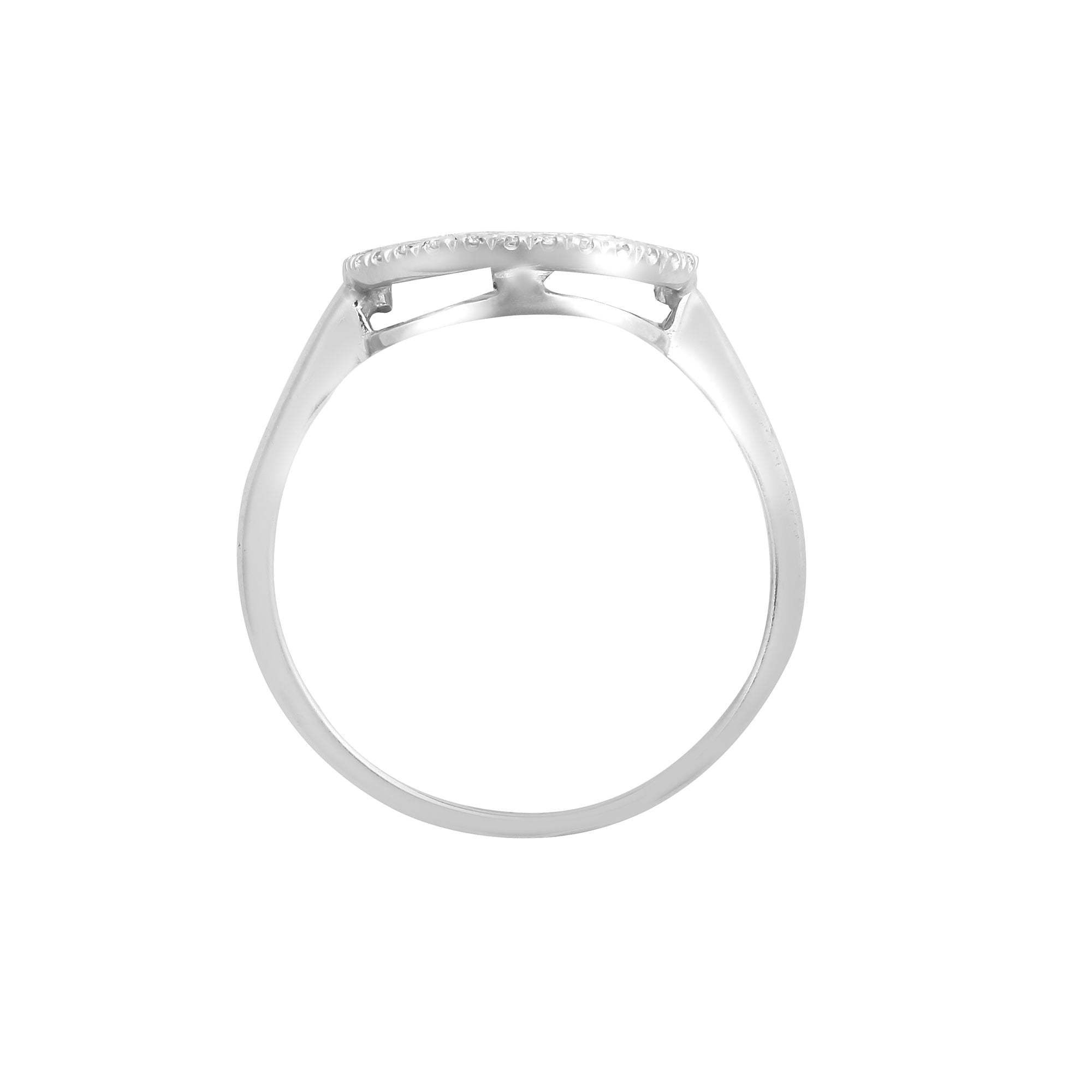 18R852 | 18ct White 0.55ct Natural Diamond Cluster Circle Ring