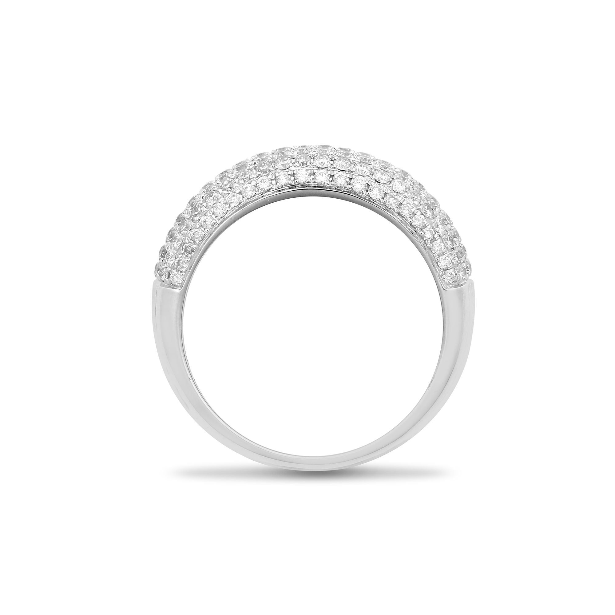 18R904 | 18ct White 1.00ct Natural Diamond Bombay Ring