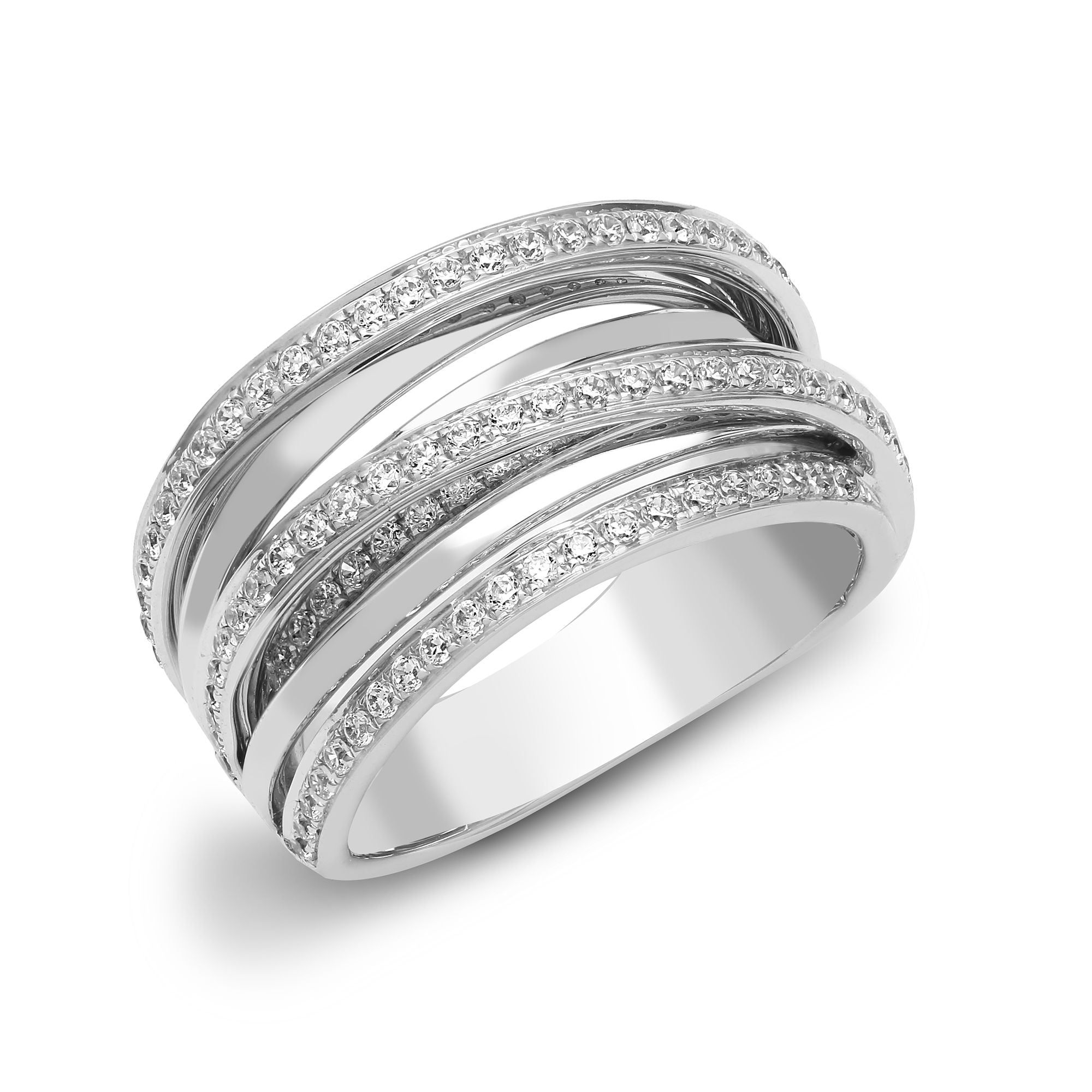 18R930 | 18ct White 0.79ct Natural Diamond Ring
