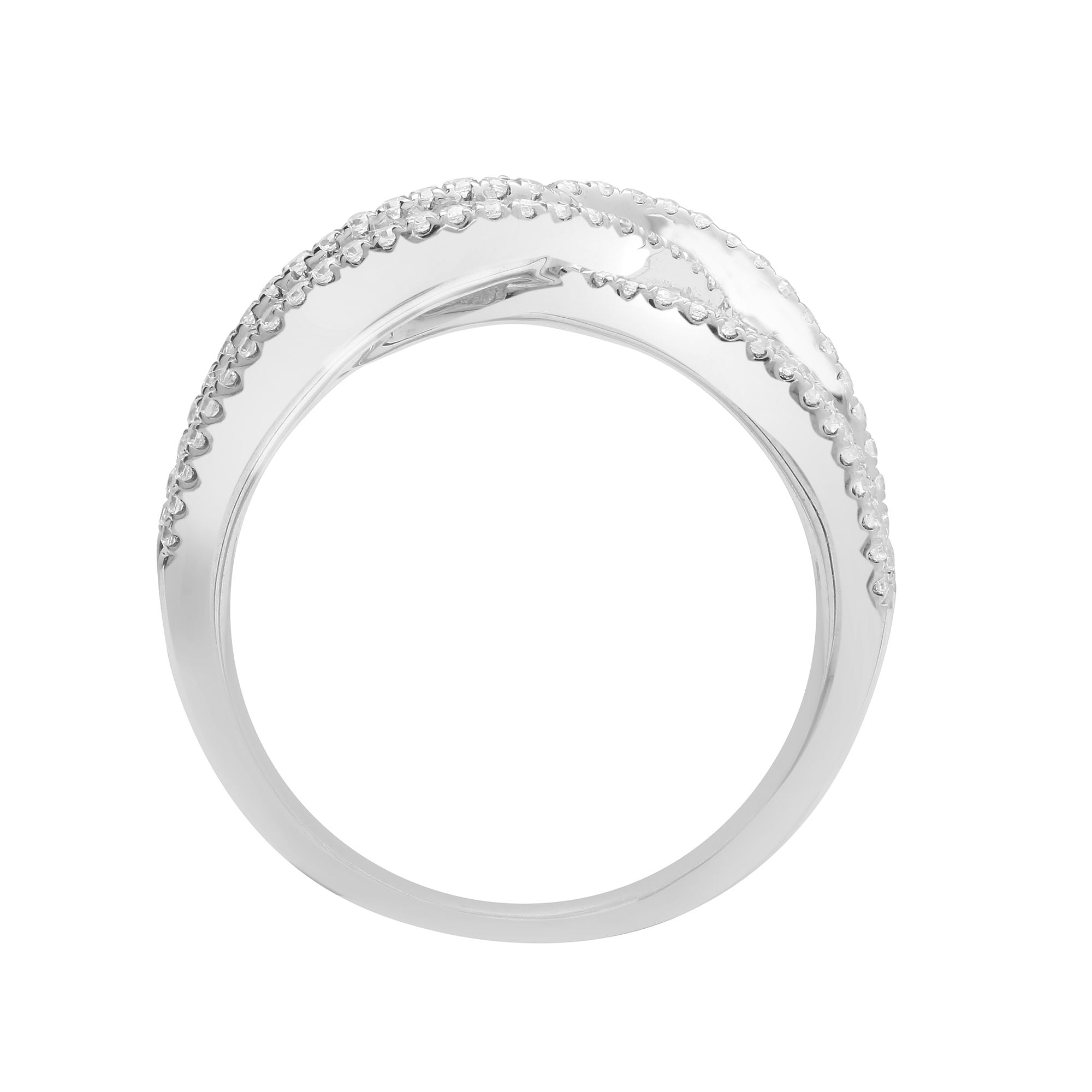 18R933 | 18ct White 1.83ct Round & Baguette Natural Diamond Ring