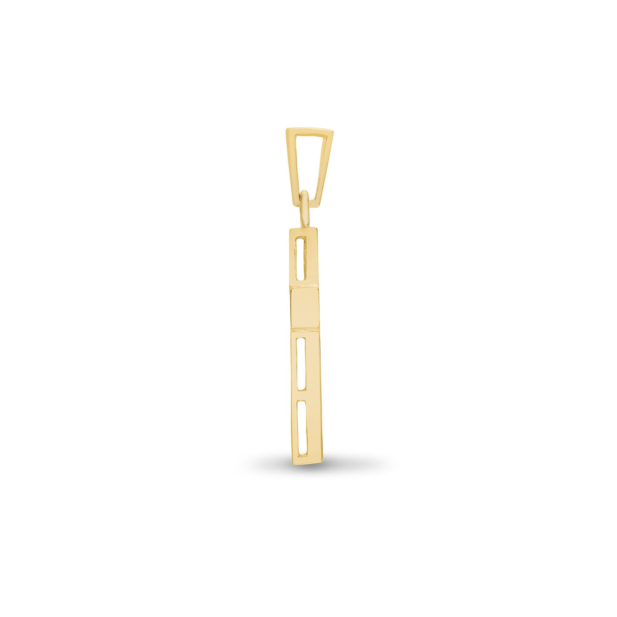 18X052 | 18ct Yellow Gold Natural Diamond Cross