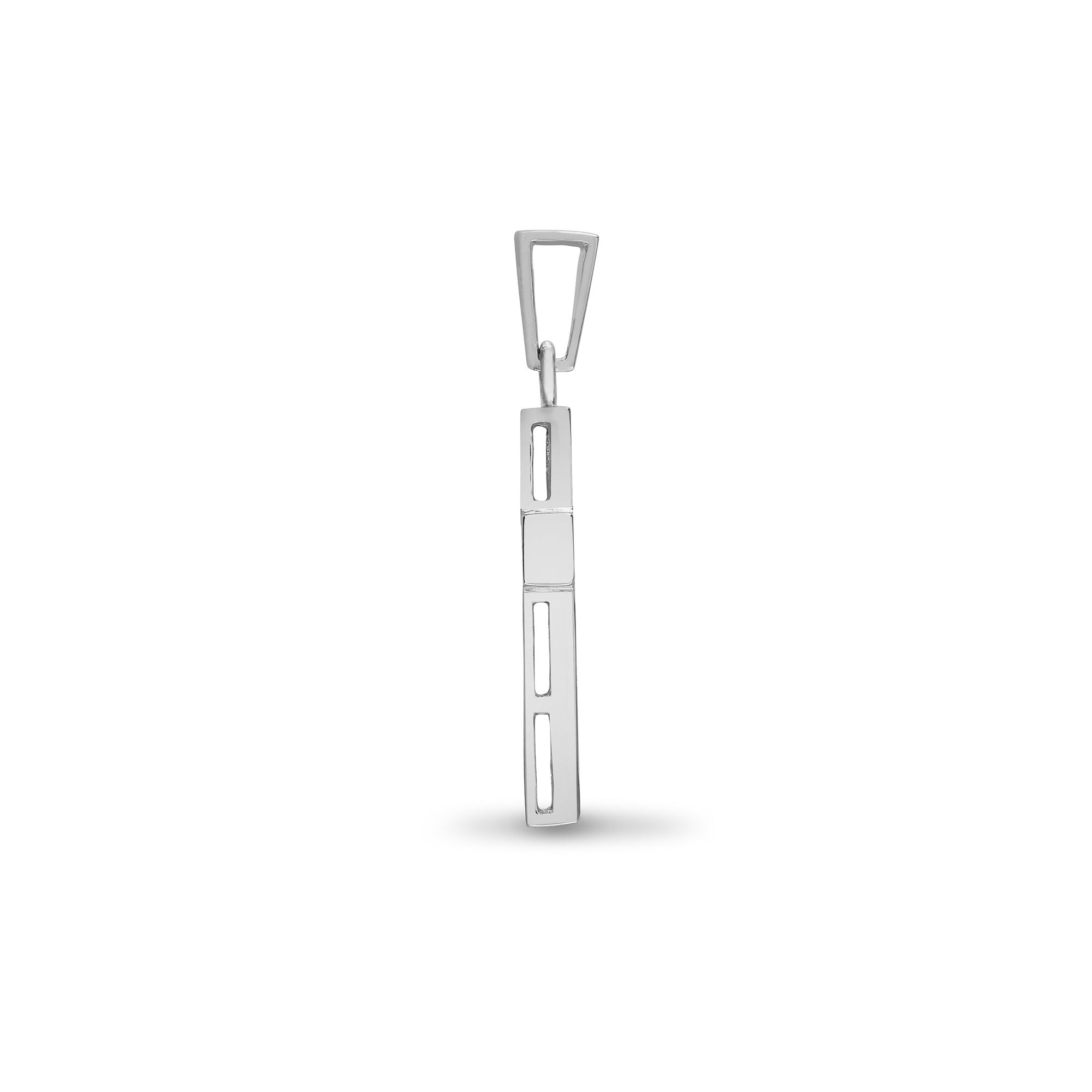 18X053 | 18ct White Gold Natural Diamond Cross