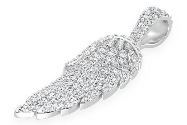 Erkals Jewellers Angel Wing Pendant 18K Gold Diamond 0.85ctw