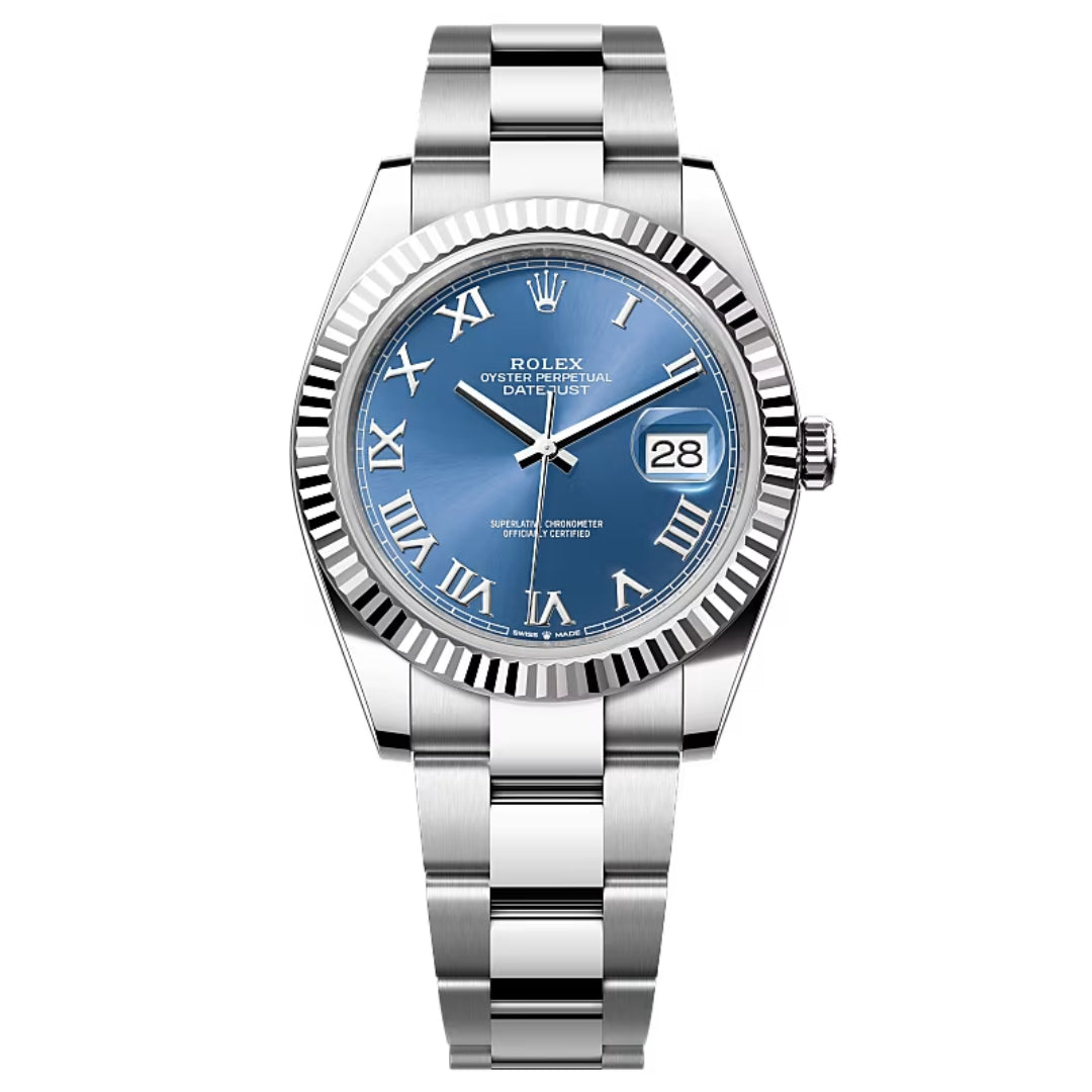 Rolex Datejust 41 126334 Azzuro Blue Roman Numeral Dial 2023